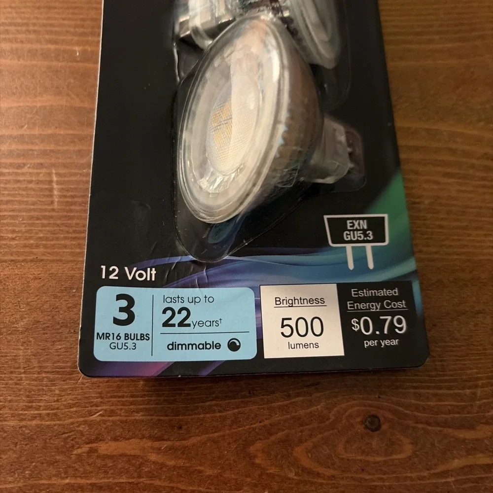 Feit Electric LED MR16 50W 6W Bulbs GU10 5000k Daylight 450 Lumens‎